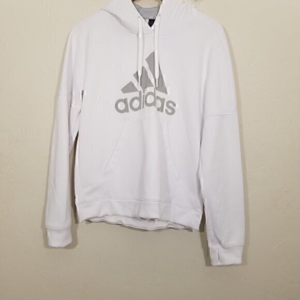 Adidas‎ Hoodie Sweatshirt White Size M